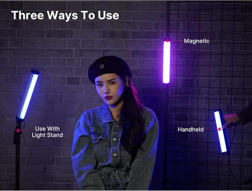 RGB LED Video Light Stick Handheld 2600mAh 2500-8500K U773844