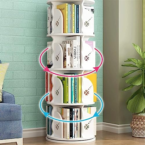 Brown 40 x 160cm Wooden Rotating Bookcase Z5955