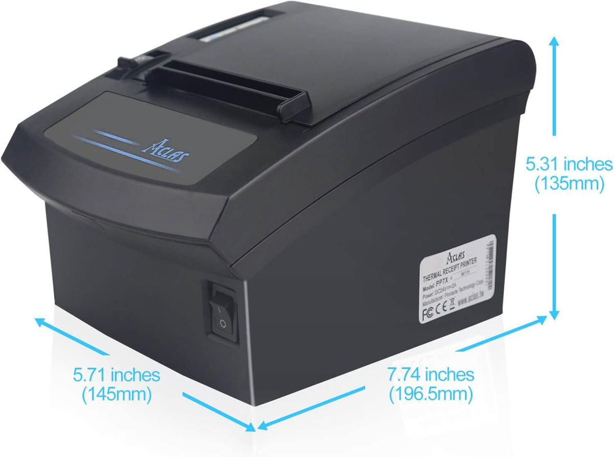 Thermal Receipt Printer 80mm with Auto Cutter USB Ethernet Serial Port O345