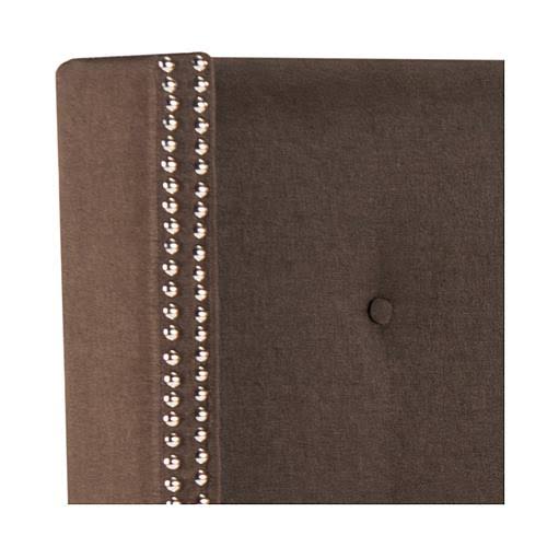 Navy Linen Tufted Winged Headboard Queen G359