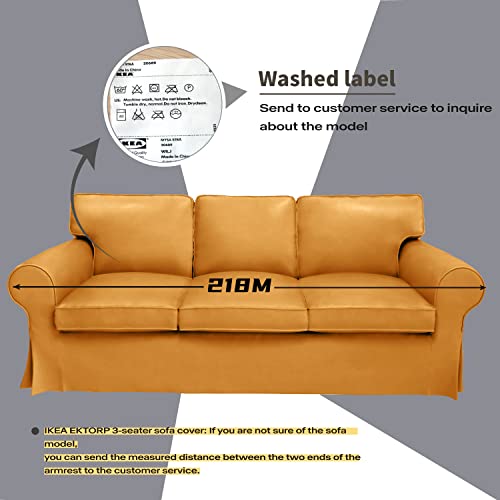 3 Seat Linen Sofa Cover K659