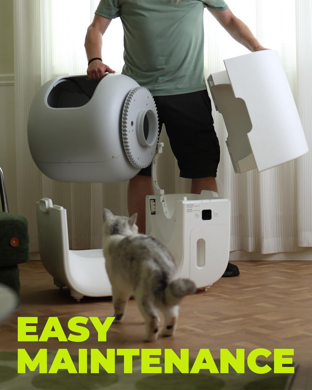 Automatic Self Cleaning Cat Litter Box with Trash Bags O670