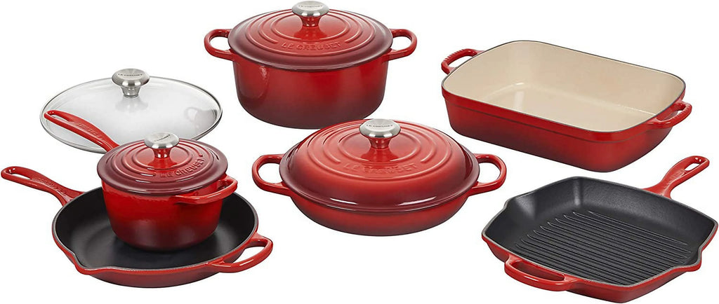 7-Piece Enameled Cast Iron Cookware Set O631566