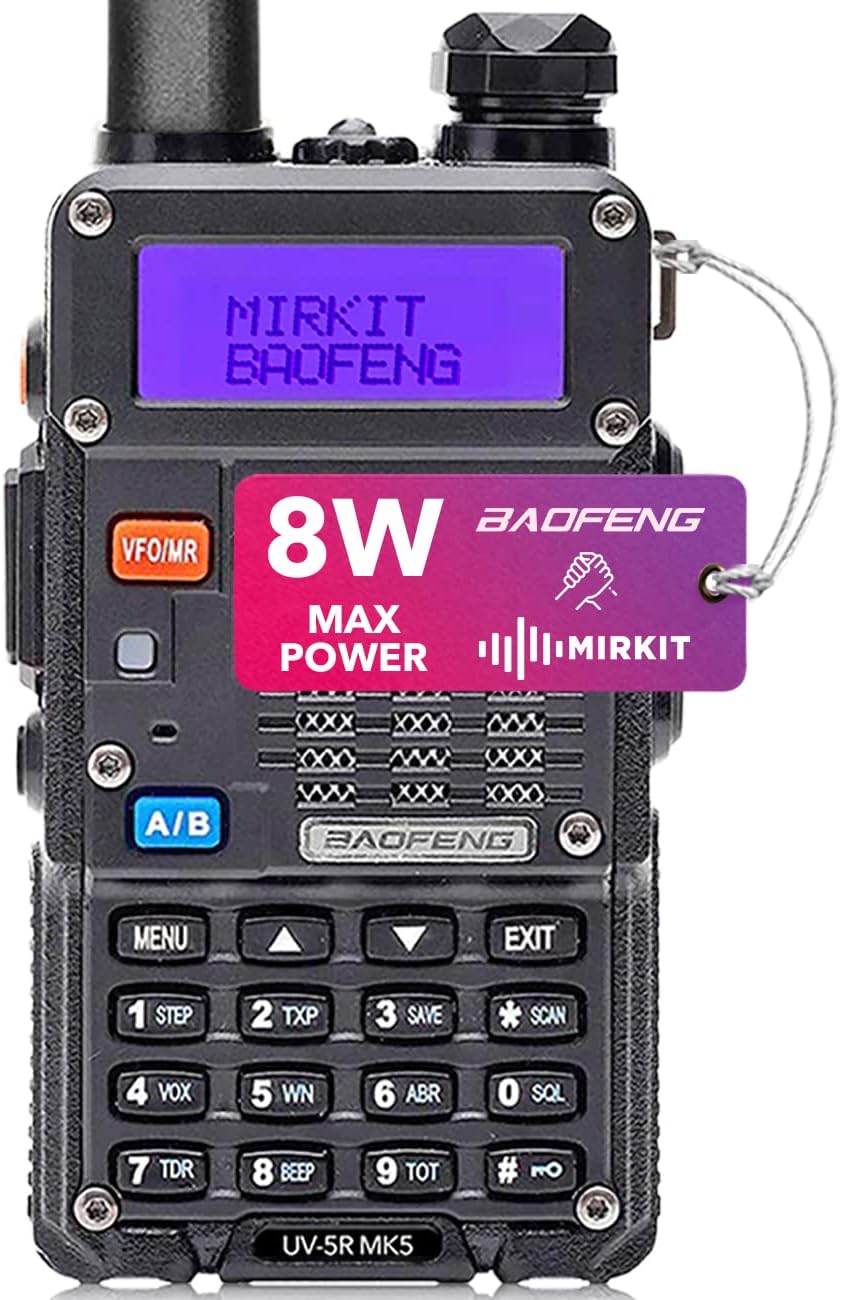 2X 8 Watt Max Power Ham Radios with 1800 mAh Li-ion Battery and Programming Cable C428
