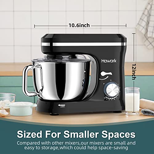 Blue Electric Stand Mixer with 6.5QT Stainless Steel Bowl T8147