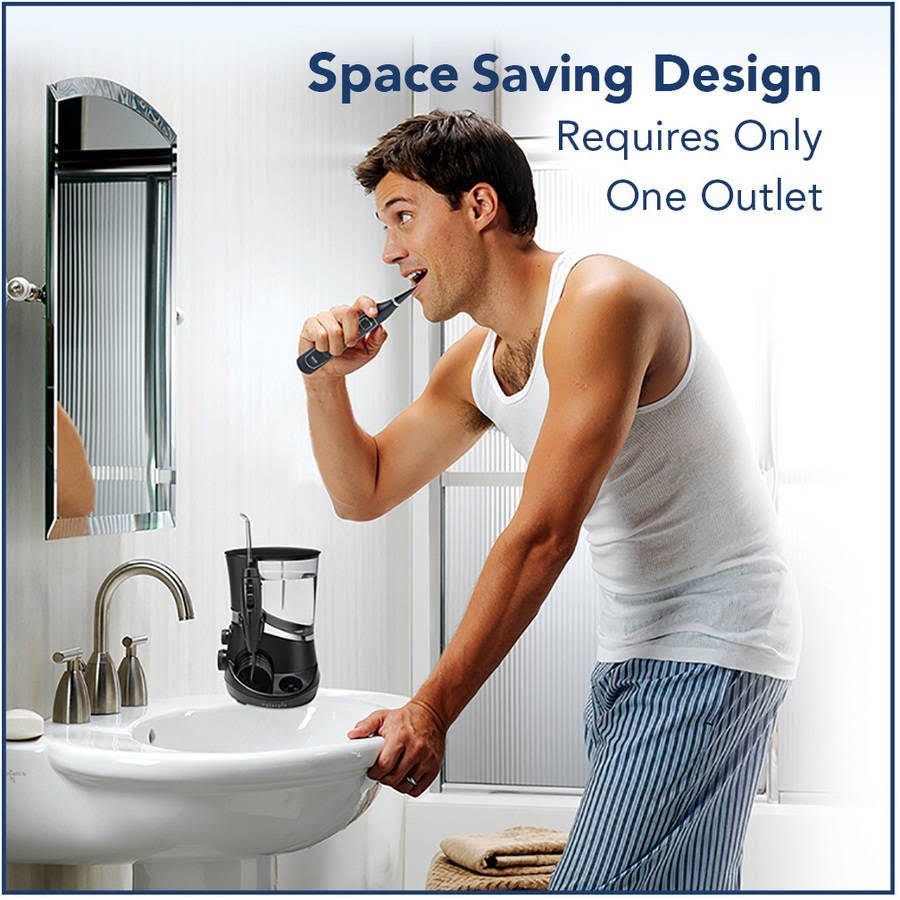 Black Water Flosser and Toothbrush N24420