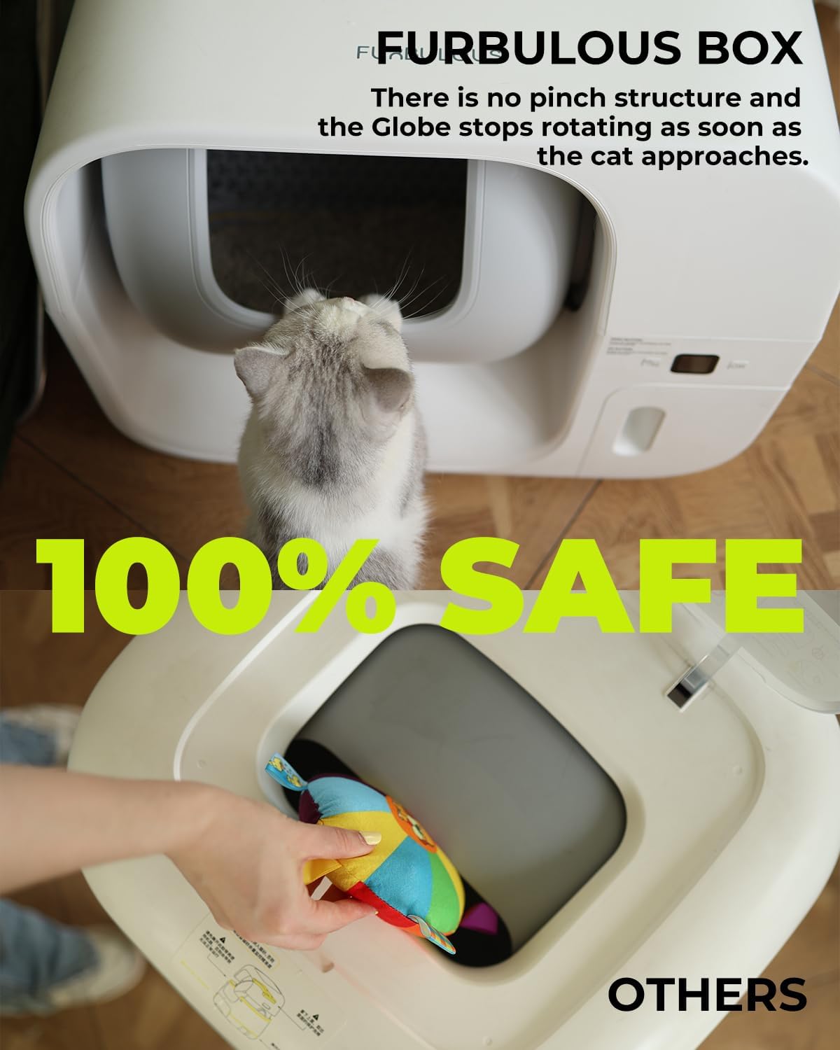 Automatic Self Cleaning Cat Litter Box with Trash Bags O670