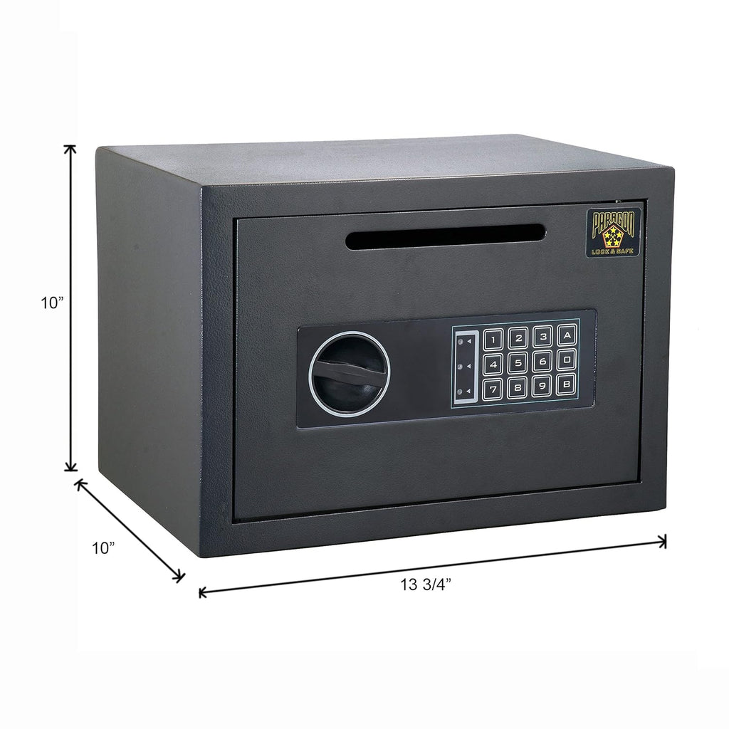 Compact Steel Digital Safe with Keypad Black M81522