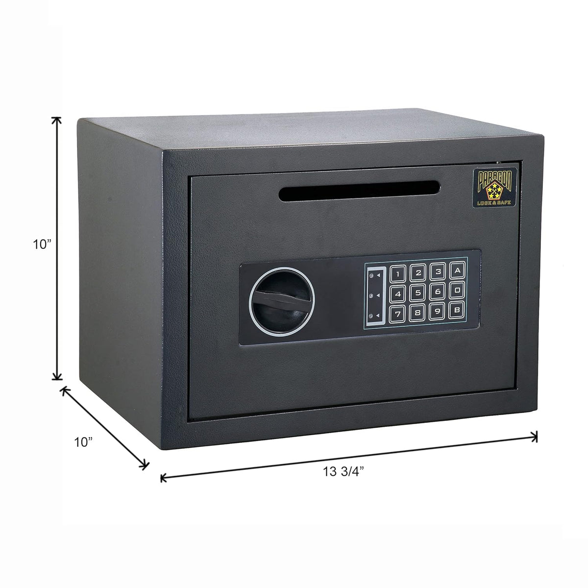 Compact Steel Digital Safe with Keypad Black M81522