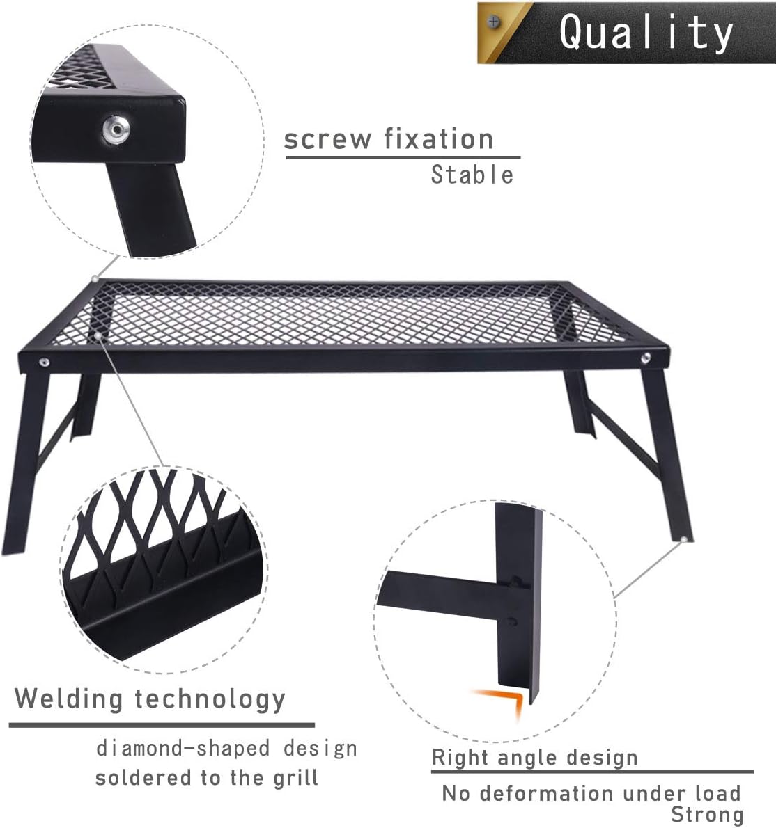 Folding Heavy Duty Campfire Grill 55cm x 30cm M210240