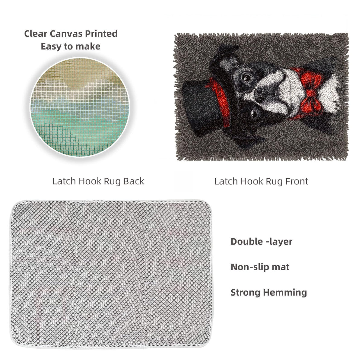 Latch Hook Rug Kit 52x38cm Y10512