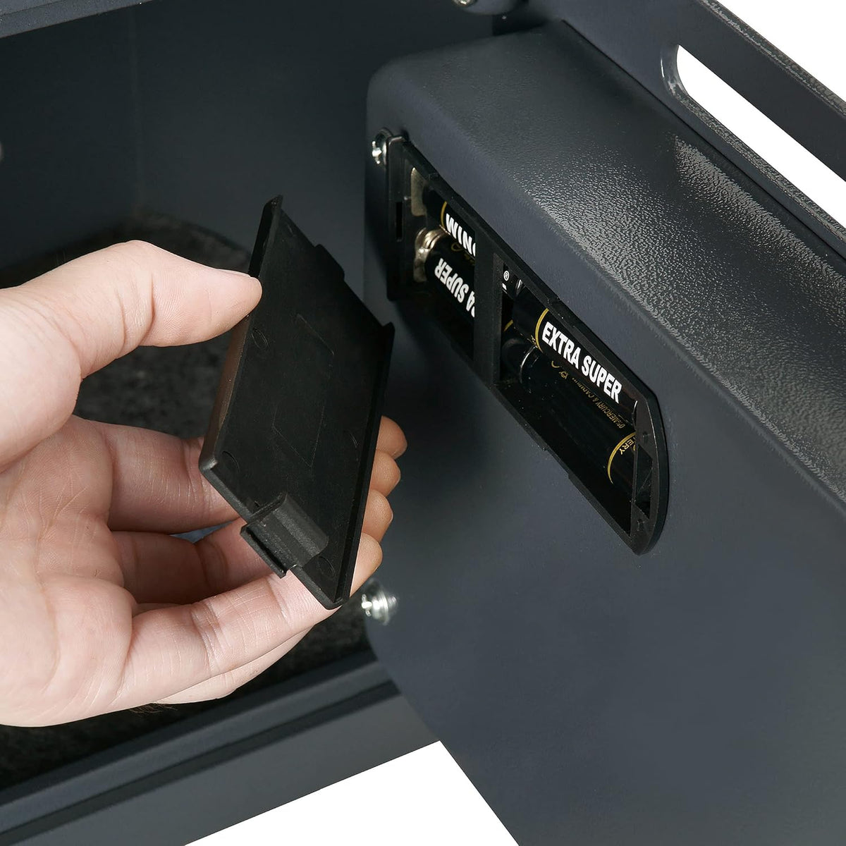 Compact Steel Digital Safe with Keypad Black M81522