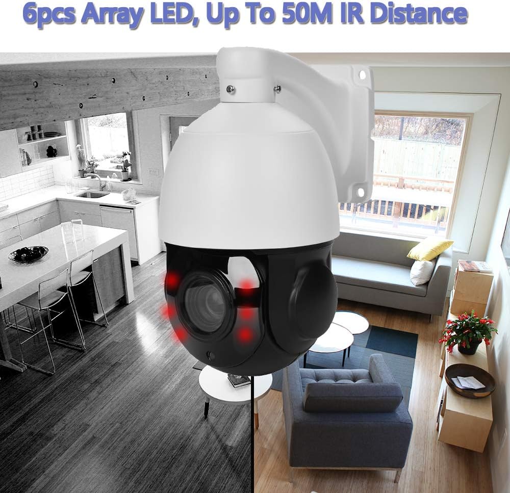 4K PTZ 8MP Security Camera with 30x Optical Zoom and Night Vision B22448