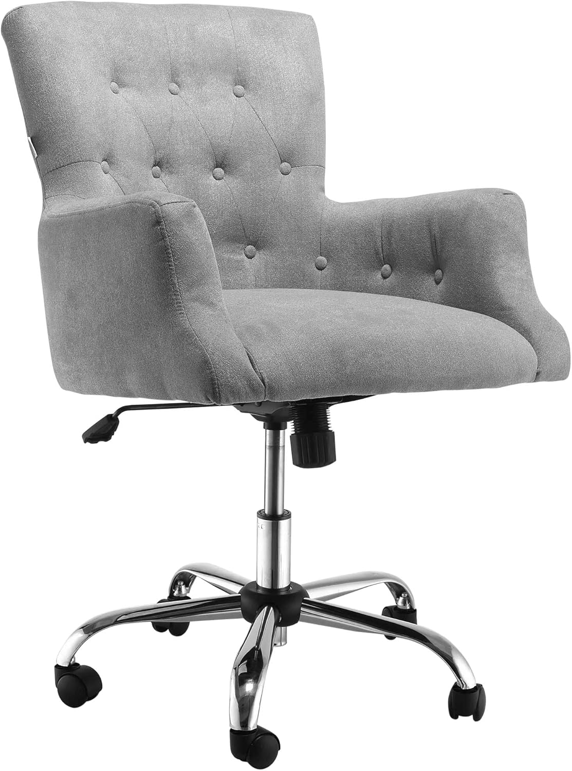 Carbon Black Tufted Swivel Office Chair Y14197