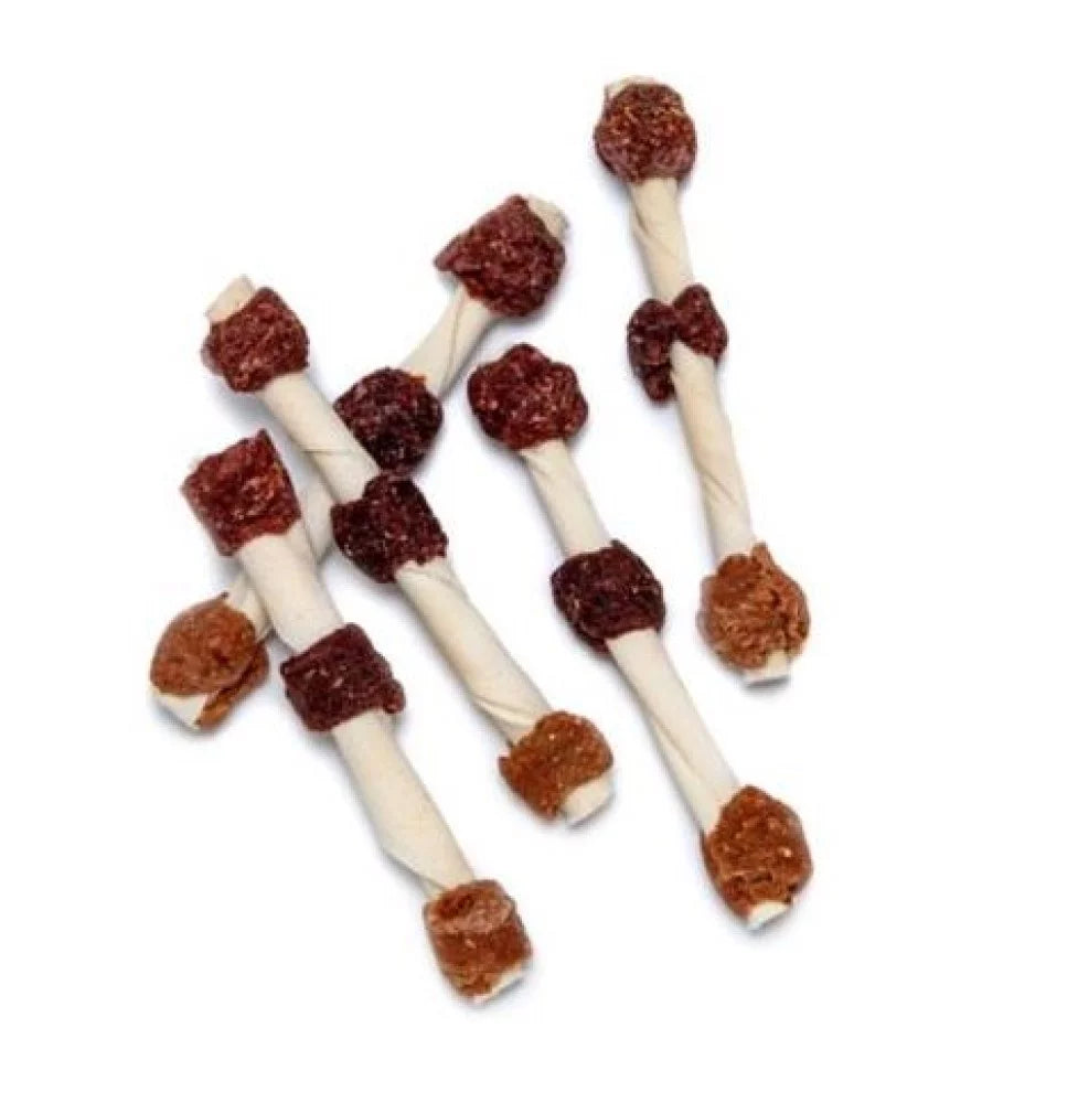 45 Count Natural Pork Chicken Beef Flavor Dog Rawhide Chews G315