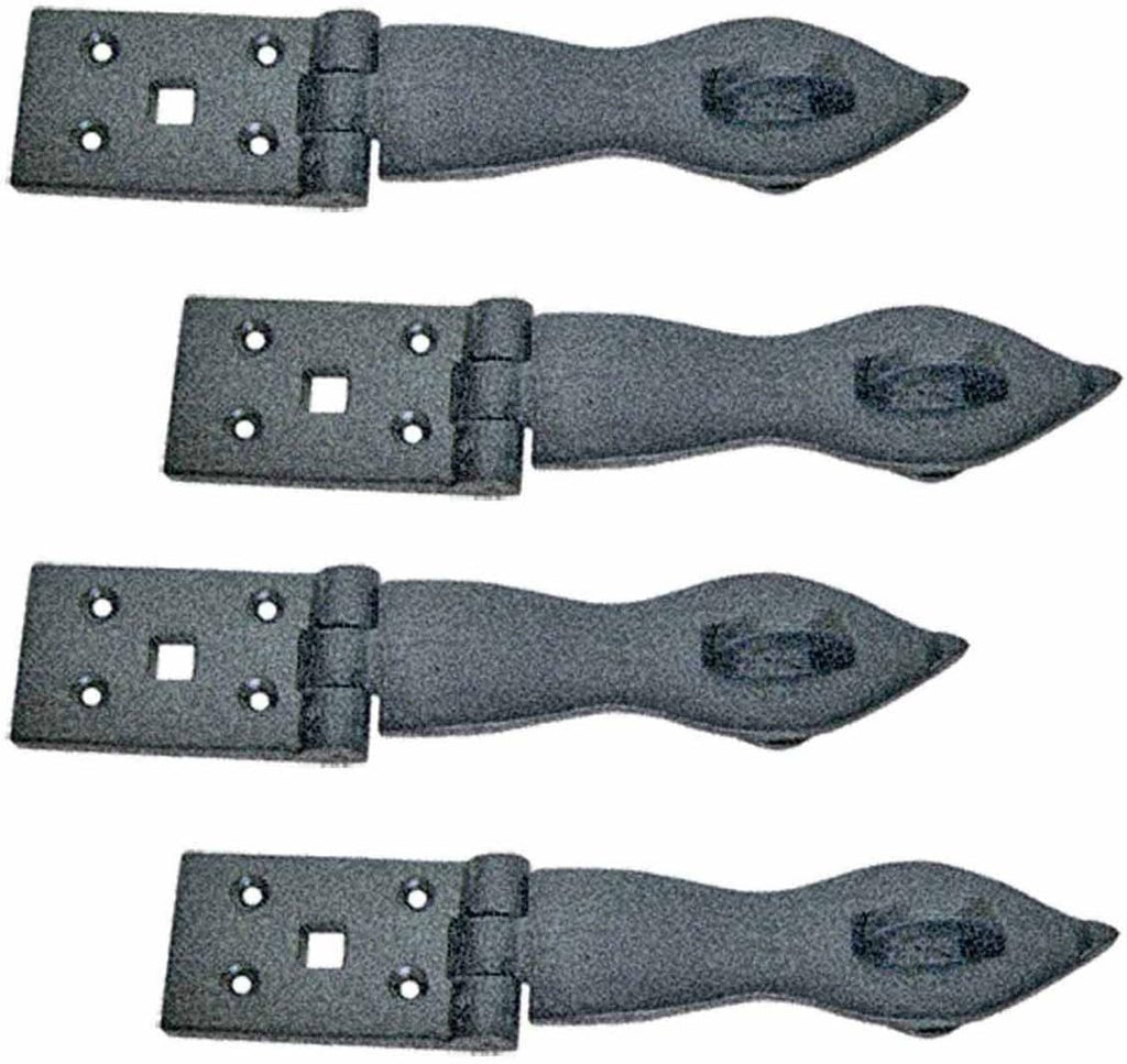 Black Wrought Iron Hasp Lock 8.5 X 1.75 Powder Coated Pack of 10 O542980