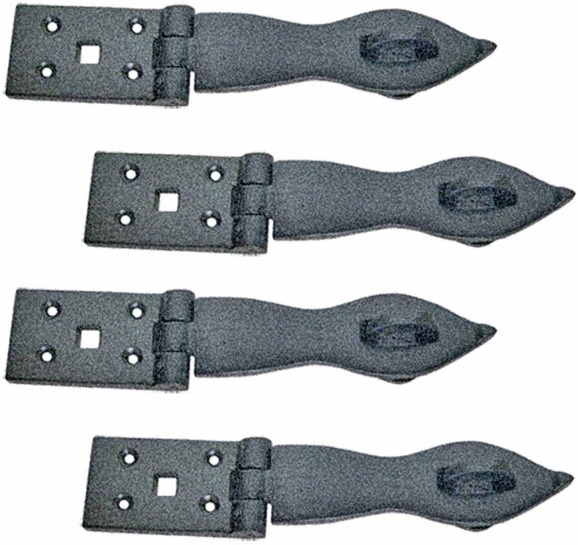 Black Wrought Iron Hasp Lock 8.5 X 1.75 Powder Coated Pack of 10 O542980