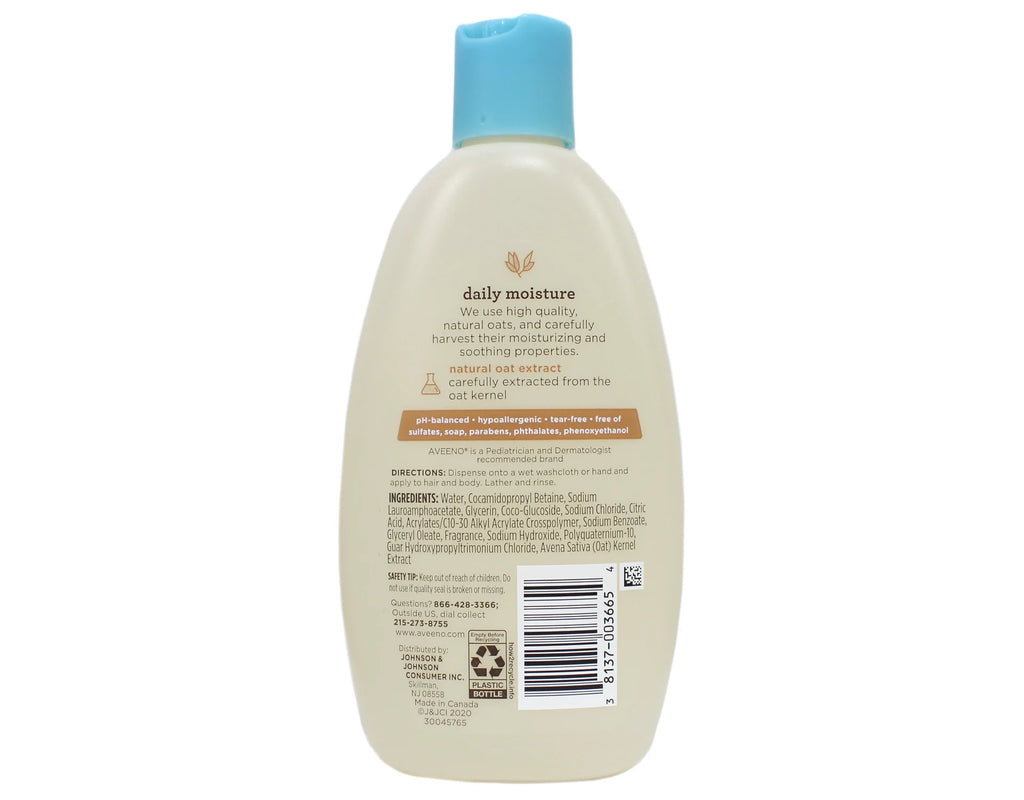 Baby Wash And Shampoo With Natural Oat Formula, Lightly Scented - 8 Oz, 2 Pack Y5471