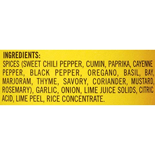 2.4 Ounce Fiesta Lime Salt-Free Seasoning Blend R19073