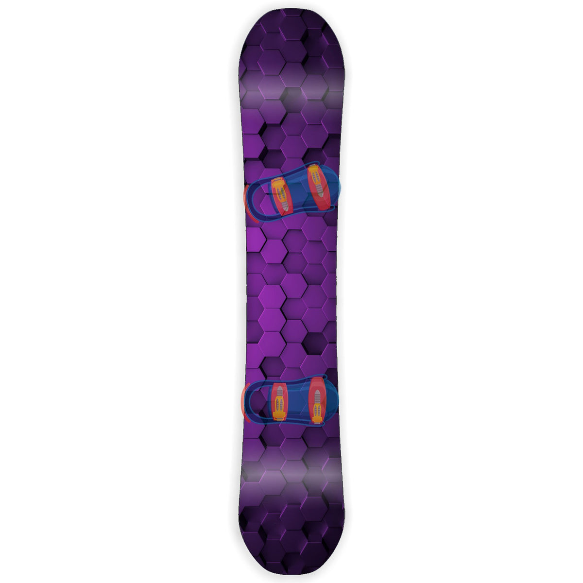 Purple Hex 3D Gradient Snowboard Wrap Sticker Skin Cover V212787