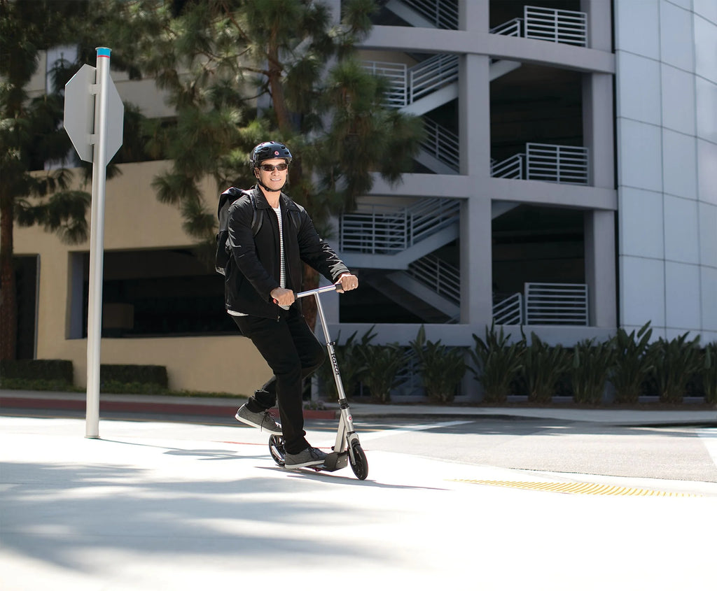 Folding Kick Scooter with 8" Wheels, Anodized Aluminum A421