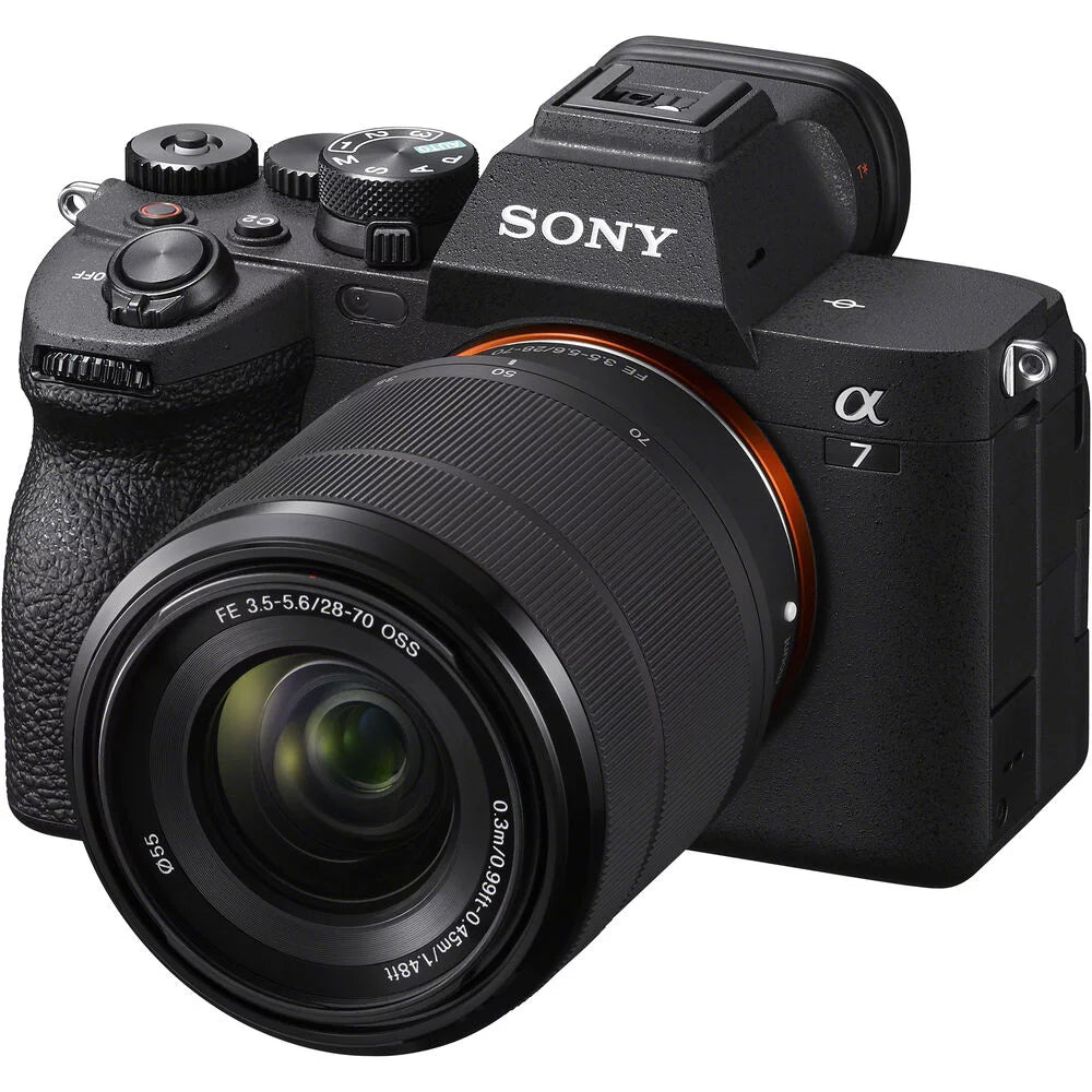 Mirrorless Digital Camera with 28-70mm Lens Bundle with 64GB Memory Card + Battery + Battery Charger + Camera Case + LCD Screen Protectors + Memory Card Reader B3191