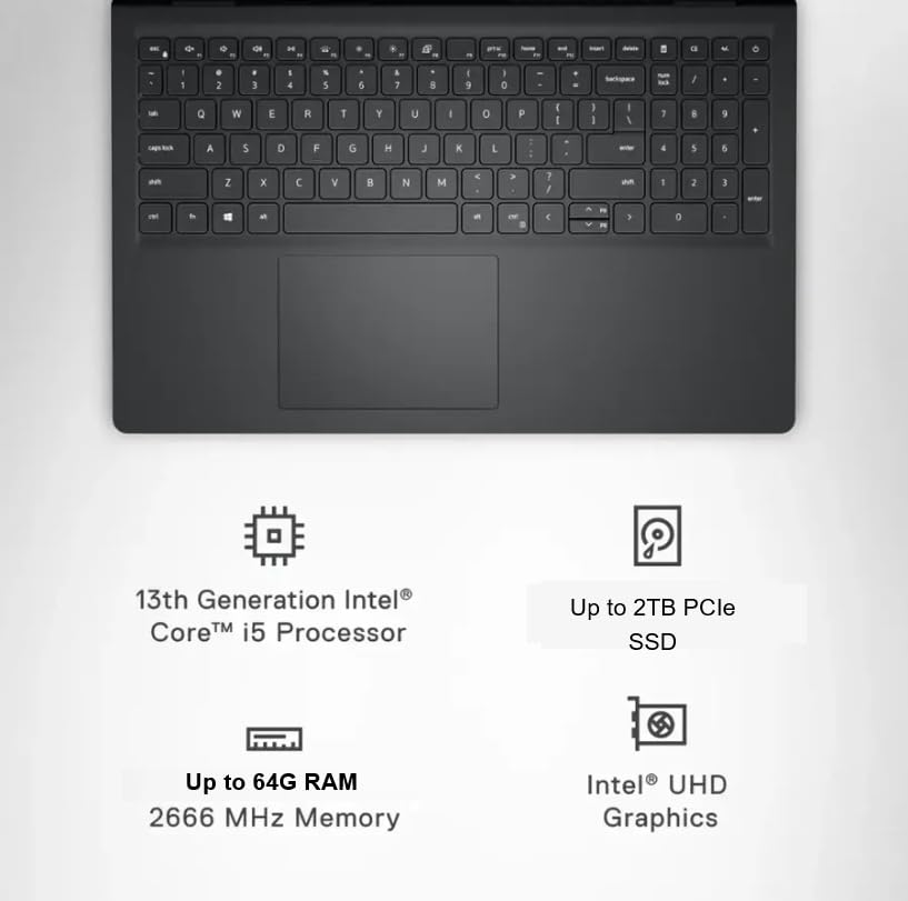 15.6'' FHD Touchscreen Laptop, Intel Quad-Core i5-1135G7, 16GB RAM, 1TB PCIe SSD, Black E9947