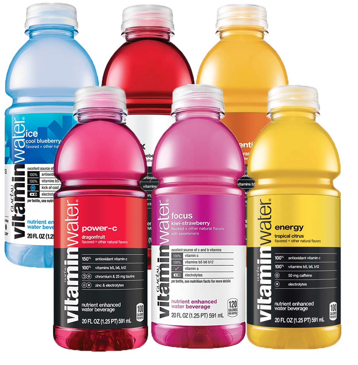 20 Oz Bottle Variety Pack of 6 Bottles Q252