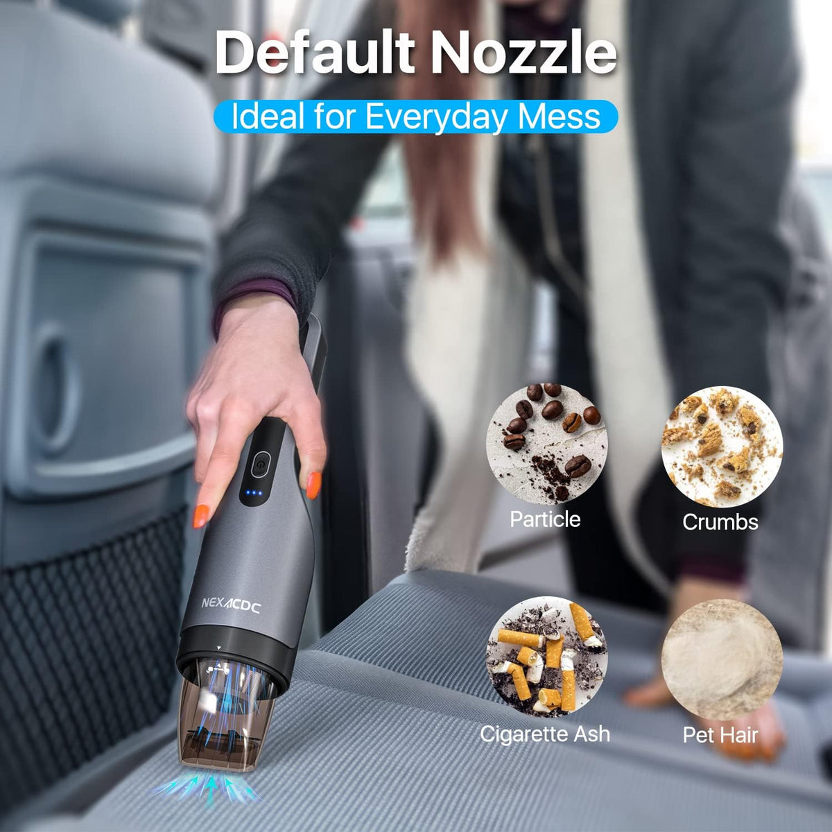 Portable Rechargeable Handheld Car Vacuum W307