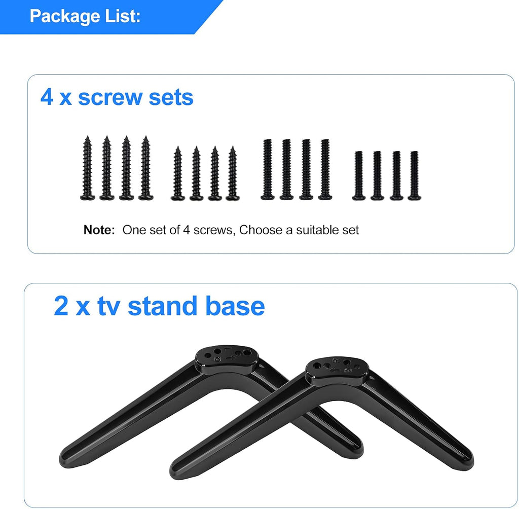 Black TV Stand with Screw Set S4680