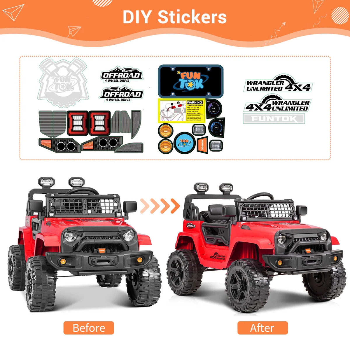 12V Electric Ride on Toy Car with Remote Control K67313