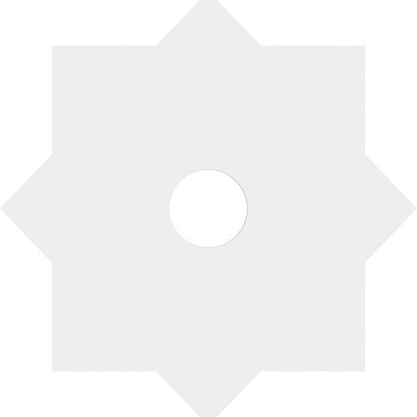 28 inchod x 5 inchid x 15 1/2 inchc x 1 inchp PVC Ceiling Medallion G5669