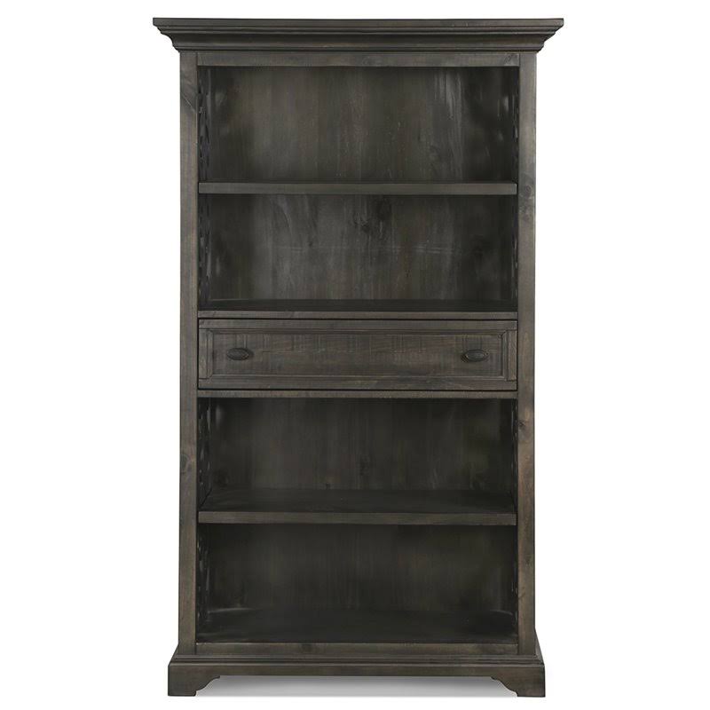 4 Shelf Bookcase in Weathered Peppercorn X613