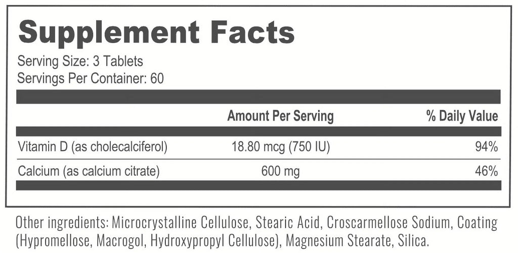 Bariatric Multivitamin & Calcium Citrate Chewable Tablets 30-Day Supply U164