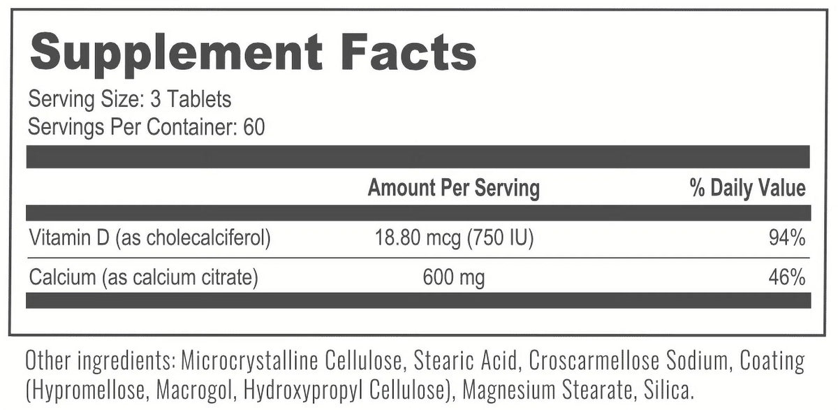 Bariatric Multivitamin & Calcium Citrate Chewable Tablets 30-Day Supply U164