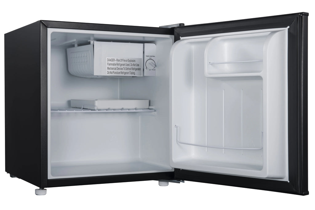 1.7 Cu ft Black Single Door Mini Fridge Z656
