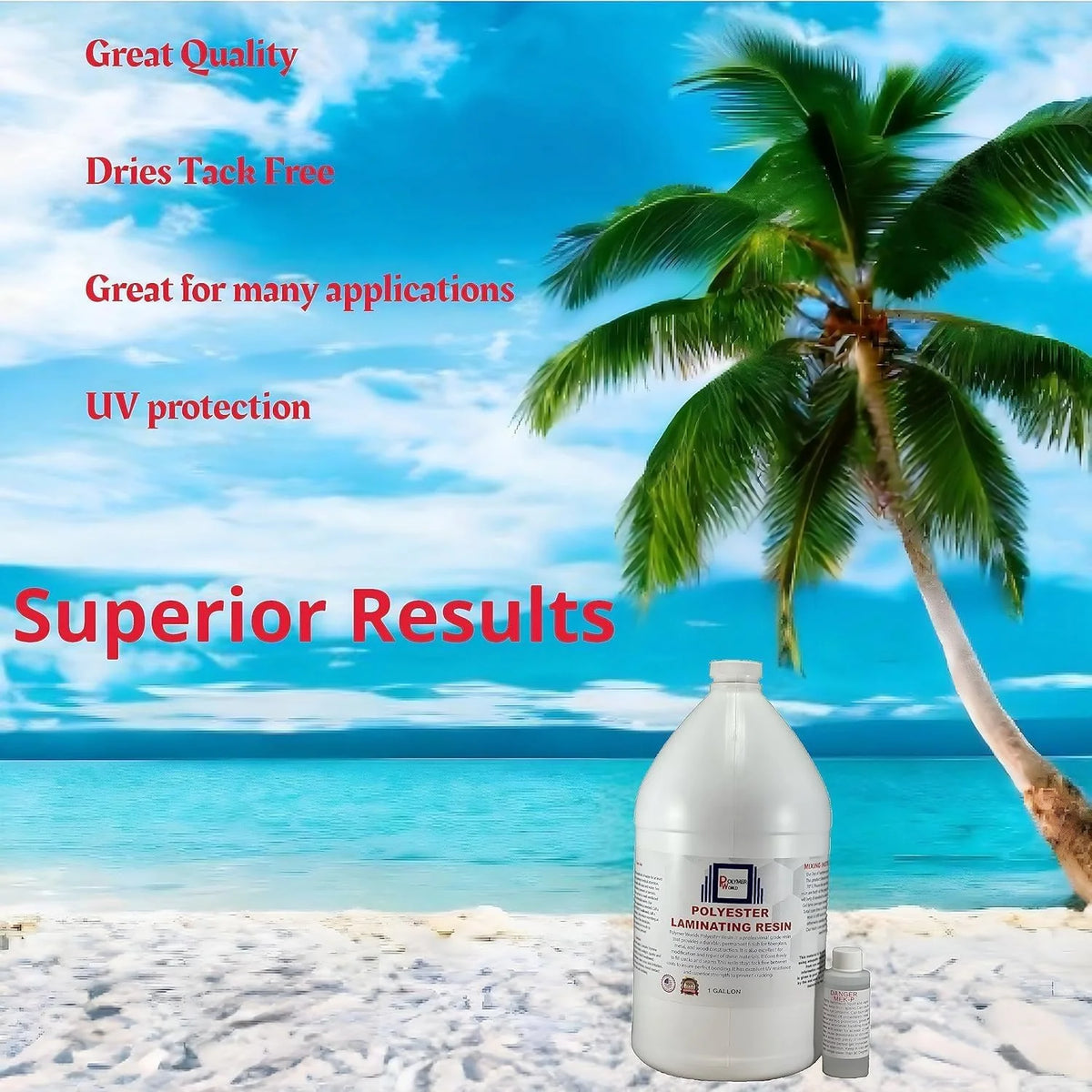Polyester Laminating Resin 2 Gallon Kit with MEKP D304239