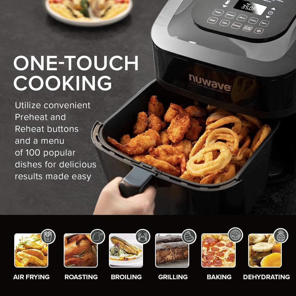 6-in-1 Air Fryer Oven Combo, 8-Qt X-Large Size, 100 Pre-Programmed Presets F54279