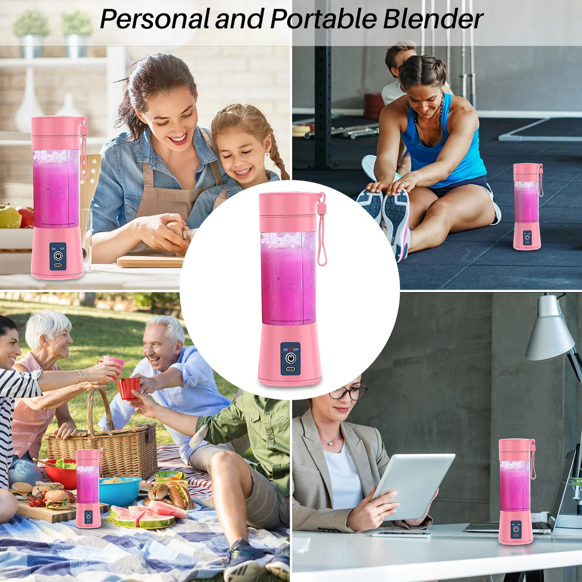 Portable USB Rechargeable Personal Blender E590