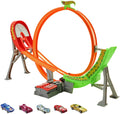 Motorized Raceway Track Set with 5 Cars 1:64 Scale U435