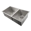 36 in. Undermount Double Bowl Stainless Steel Kitchen Sink with Bottom Grid G9789