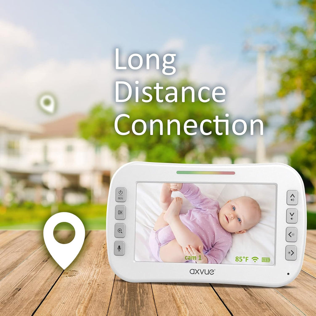 5 High Resolution Screen Video Baby Monitor with 2 HR Cam O40764