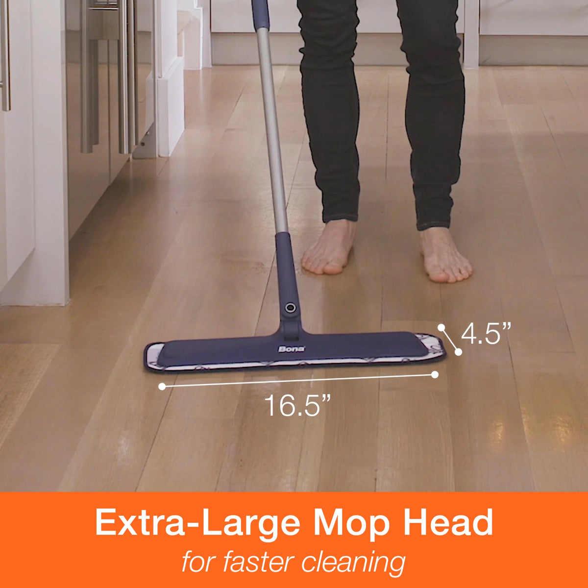 Microfiber Mop with Washable Cleaning Pad G831904