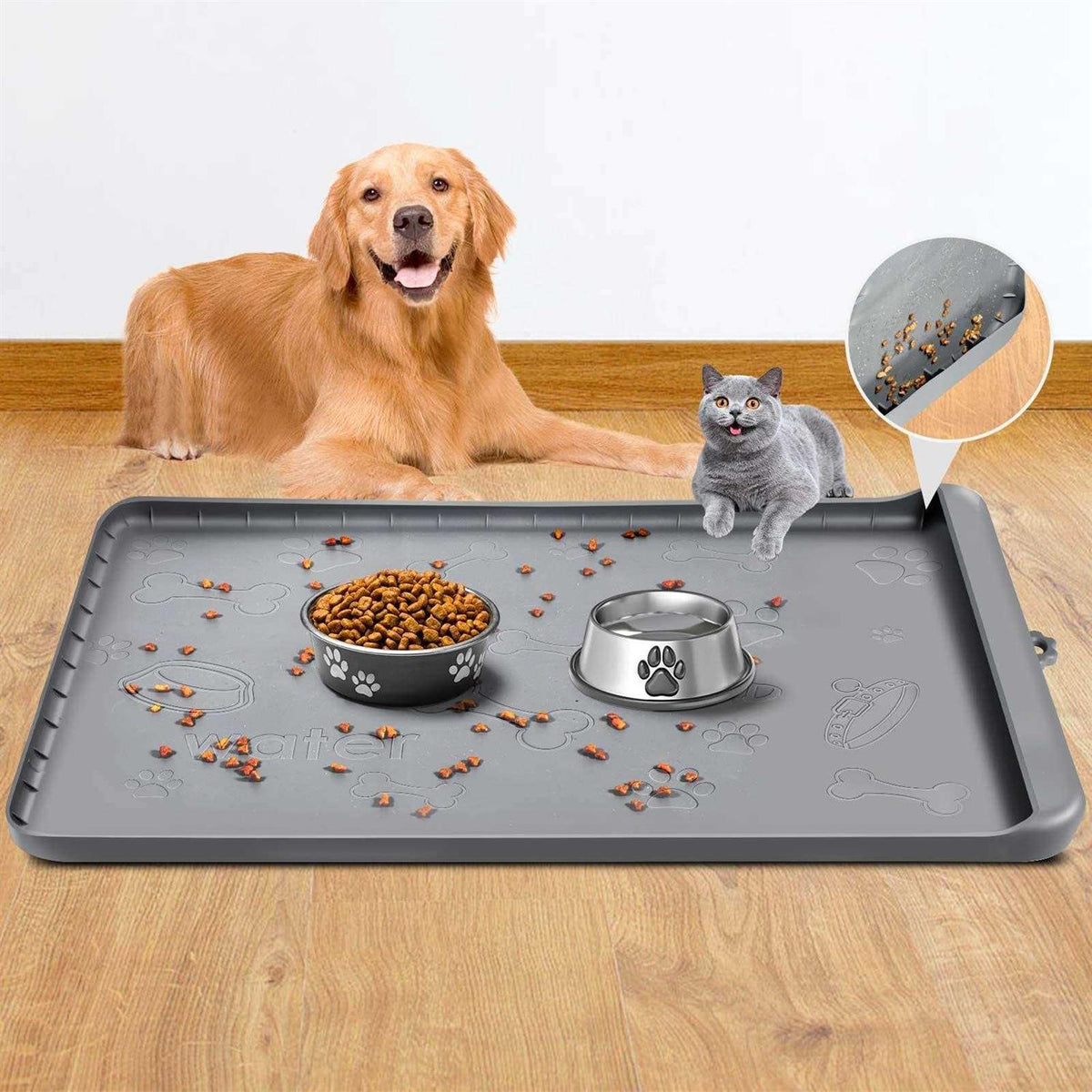 Silicone Dog Food Mat with Pocket O27479