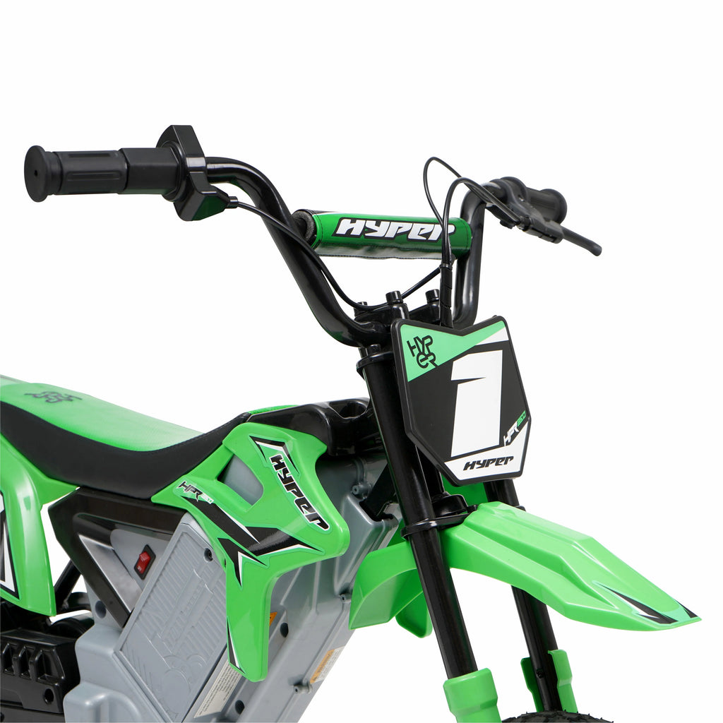 Green 24 Volt Electric Motorcycle S4015