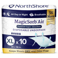 X-Large Disposable Underpads, 30x36 in., Pack/10 M4033