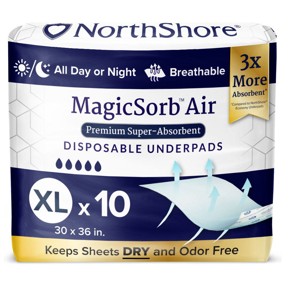 X-Large Disposable Underpads, 30x36 in., Pack/10 M4033