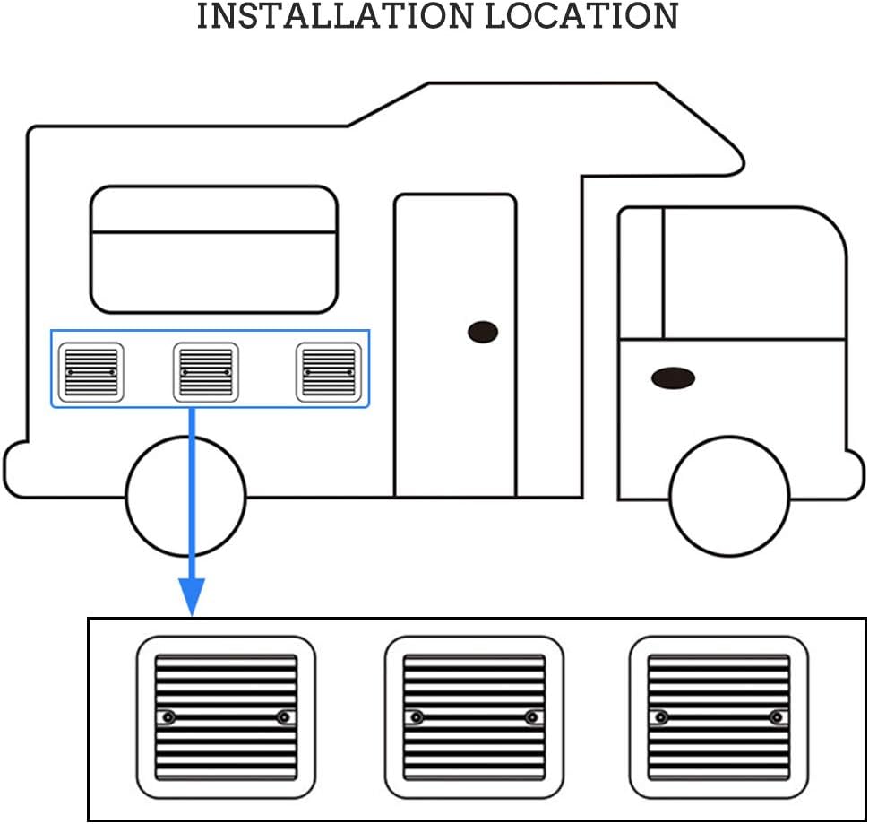 12V One-Way Ventilation Fan for Car RV Van (Black) N68149