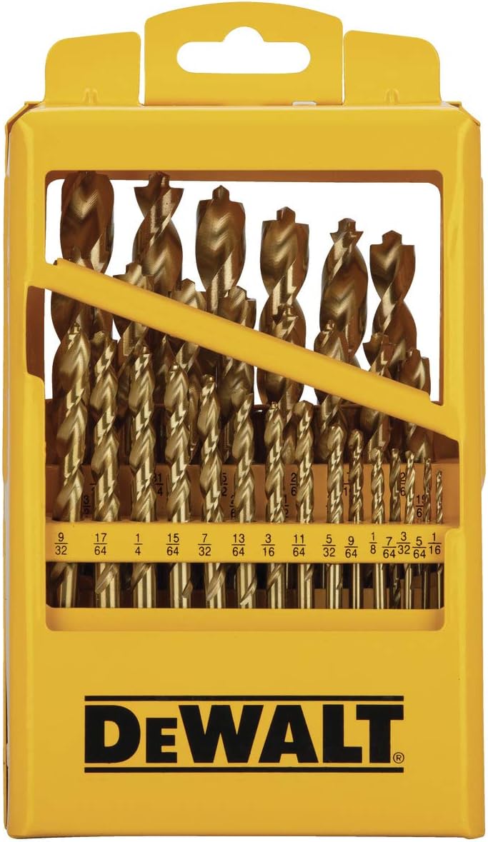 29-Piece Titanium Drill Bit Set with Pilot Point A114301