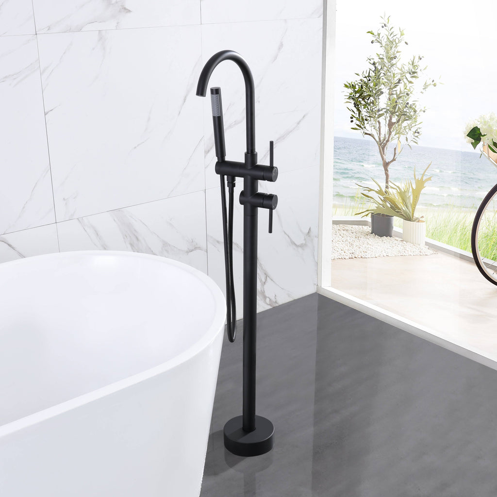 Bronze Floor Mounted Tub Filler A6046